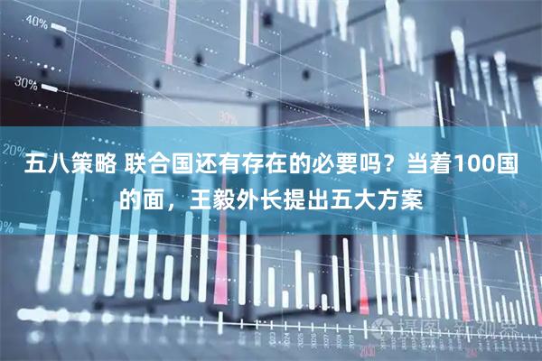 五八策略 联合国还有存在的必要吗？当着100国的面，王毅外长提出五大方案